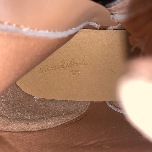 Universal Thread Tan Combat Block Heel Boots - Picture 13 of 14